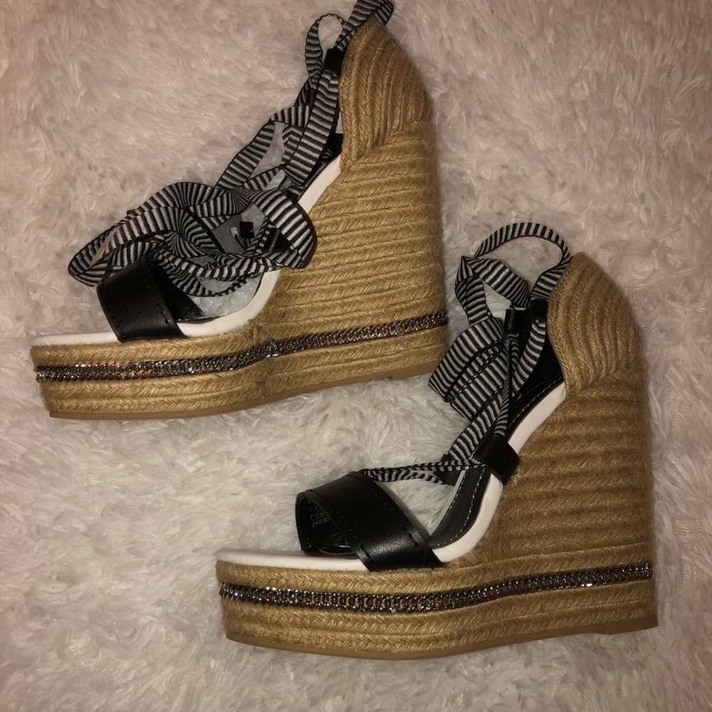 Zara Lace Up Wedges